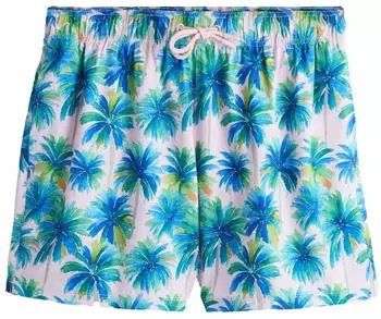Next Fashion Badeshorts mit Print blau