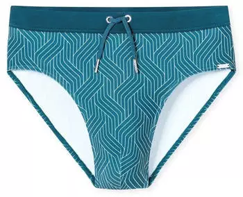 Schiesser Badehose Slip Comfort (182696-710) gr&uuml;n