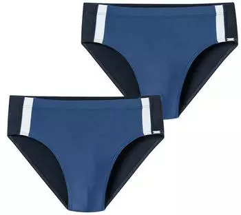 Schiesser Badehose mit Beinansatz eng anliegend Single Jersey blau