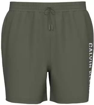 Calvin Klein Medium Drawstring Swim Shorts (LV00N61047) beige (brush green)