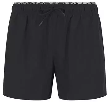 Emporio Armani Regular Fit Badeshorts mit Allover-Logo-Print (350110) schwarz