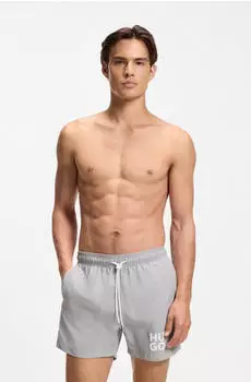 HUGO Paolo Badeshorts hellgrau
