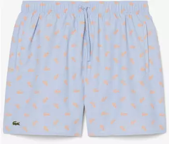 Lacoste MH1851 Badeshorts (MH1851-00-HBA) hellblau/hellorange