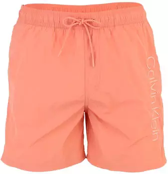 Calvin Klein Badeshorts mit abgestepptem Saum (LV00N61029) apricot/koralle