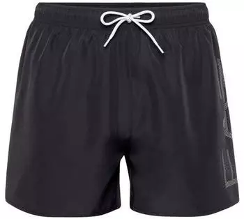 Emporio Armani Badehose mit Muster (7M002001AF14497) schwarz/gold