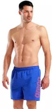 Arena Fundamentals Arena Logo Boxer Badehose neon blue-team orange