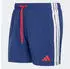 Adidas 3 Stripes Swim Shorts 5 Inch dark blue/pure ruby