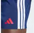 Adidas 3 Stripes Swim Shorts 5 Inch dark blue/pure ruby