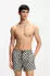 HUGO AARON_SWIM Schnelltrocknende Badeshorts mit gestapeltem Logo-Karomuster (50556792) khaki