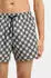 HUGO AARON_SWIM Schnelltrocknende Badeshorts mit gestapeltem Logo-Karomuster (50556792) khaki