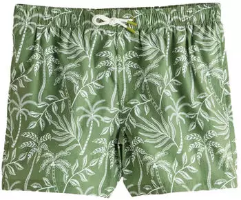 Next Fashion Badeshorts mit Wellenbestickung (W8977607) grün/pastellgrün
