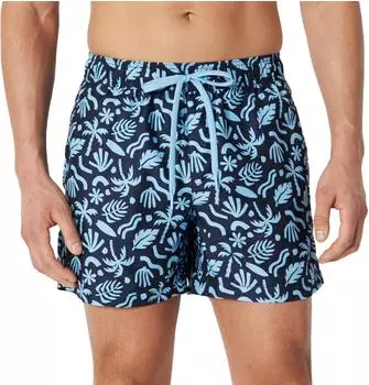 Amazon Essentials Board Swim Shorts (S17AE60007) marineblau tropisch