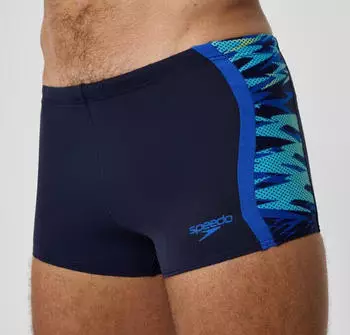 Speedo Hyperboom Splice Aquashort Badehose dunkelblau
