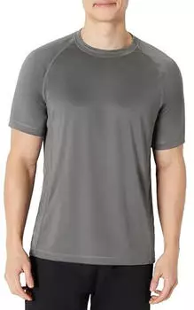 Amazon Essentials UPF 50 Bade-T-Shirt Slim Fit, Schnelltrocknend (S17AE40003) dunkelgrau