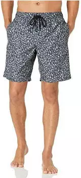 Amazon Essentials Badehose mit Netzfutter, Taschen und Kordelzug (S17AE60007) dunkelgrau bildmarken