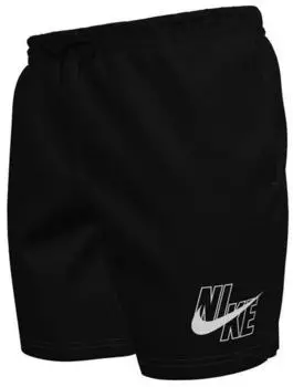 Nike Swim Logo Solid 5" Volley Shorts (NESSG574) schwarz