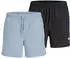 Jack & Jones JPST Maui Badeshorts schwarz/pastellblau