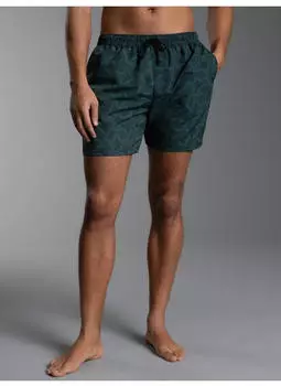 Trigema Shorts Bade-/Freizeitshorts mit Druckmotiv (84626424) saphir
