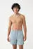 Champion Basics Terry Shorts Large Logo (222192) hellblau/weiß