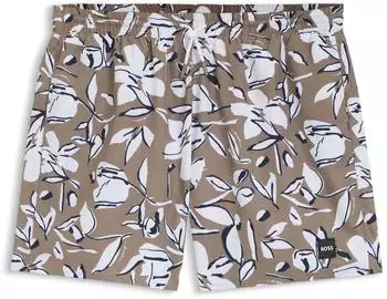 Hugo Boss Badehose Modell Piranha (50508844) braun gemustert