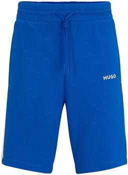 Hugo Colour-Block-Shorts aus Baumwoll-Terry mit kontrastfarbenen Einsätzen Naldini 50510553 blau