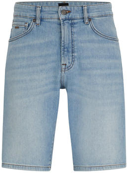 Hugo Boss Blaue Regular-Fit Shorts aus bequemem Stretch-Denim Re.Maine-Shorts BC 50513490 hellblau
