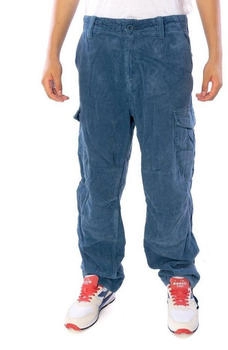 JetLag Fashion Cargohose Cord blau schwarz 22-944