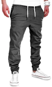 behype Chinohose LUKE dunkelgrau elastischer Bund