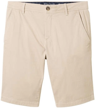 Tom Tailor Slim Chinoshorts beige struktur print