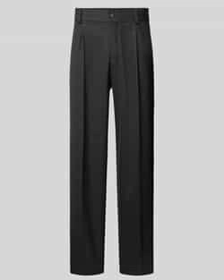 Hugo Bundfaltenhose 'Flips' schwarz