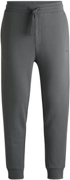 Hugo Jogginghose Baumwoll-Terry Logo-Print Dayote232 50489617 grau