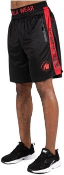 Gorilla Wear Atlanta Shorts schwarz rot