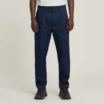 G-Star Pleated Chino Relaxed Tapered dunkelblau D24543-D967-C742