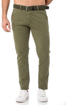 Redbridge Chinohose inklusive Stretch-Gürtel Casual khaki