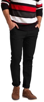 Blauer Hafen Chino Hose Schlanke Passform flache Vorderseite Stretch