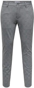Only & Sons Chinohose ONSMARK SLIM CHECK 020919 ultimate grey
