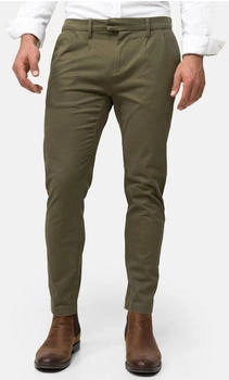 Indicode Ignazo Stretch Chinohose baumwolle Army