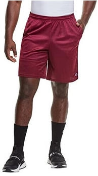 Champion Lange Netz-shorts Taschen bordeauxrot