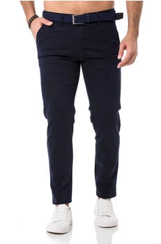 Redbridge Chinohose inklusive Stretch-Gürtel Casual navy blau