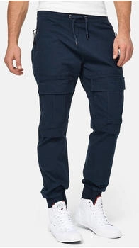 Indicode Dennis Cargohose 98% Baumwolle navy