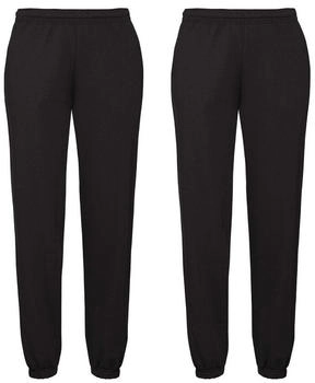 Fruit of the Loom Homewearhose Classic Elasticated Cuff Jog Pants schwarz
