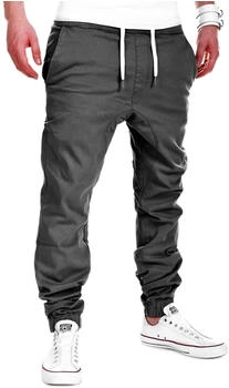 behype Chino-Hose Stretch Low Crotch Basic 80-0006 hellgrau