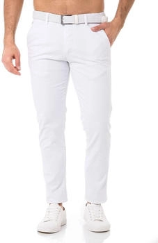 Redbridge Chinohose inklusive Stretch-Gürtel Casual weiß