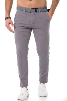 Redbridge Chinohose inklusive Stretch-Gürtel Casual grau
