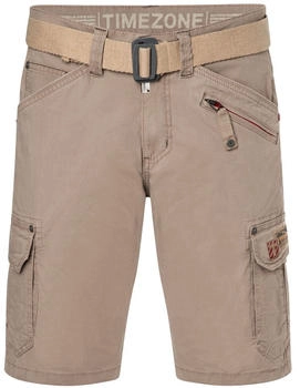Timezone Cargo Bermuda Shorts RYKERTZ regular blau grün beige
