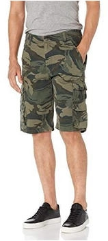 Wrangler Cargo-Shorts Twill forest green camouflage