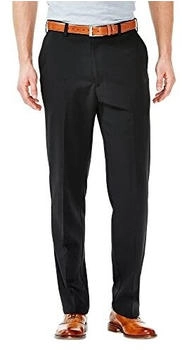 Haggar Cool Stria Herren-Hose schwarz