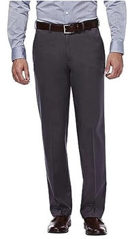 Haggar Hose erweiterbare Taille grau dunkel