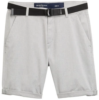 Tom Tailor Denim Regular Fit Chino Shorts mit Gürtel grey white mini houndstooth (1044830) Tom Tailor Denim Regular Fit Chino Shorts mit Gürtel grey white mini houndstooth (1044830)