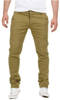 Yazubi Dustin Slim Fit Hose grün